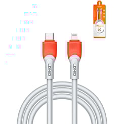 LDNIO LC601 USB C-L Non-MFI Charging Cable (ORANGE) (3ft) (30W) (Only Ground Shipping)