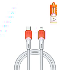 LDNIO LC601 USB C-L Non-MFI Charging Cable (ORANGE) (6ft) (30W) (Only Ground Shipping)