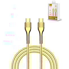 LDNIO LC652C USB C-C Fast Charging Data Cable (GOLD) (65W) (6ft) (Only Ground Shipping)
