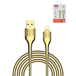 LDNIO LC612C USB A-L Non-MFI Fast Charging Data Cable (GOLD) (6ft) (30W) (Only Ground Shipping)