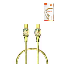 LDNIO LC881c PD65W PD-3.1 USB C-C Fast Charging Cable (GOLD) (65W) (3ft) (Only Ground Shipping)