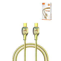 LDNIO LC881c PD-3.1 USB C-C Fast Charging Cable (GOLD) (65W) (6ft) (Only Ground Shipping)