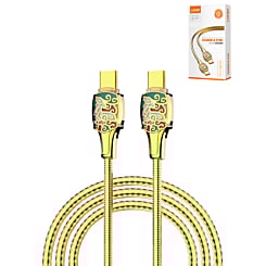 LDNIO LC881c PD-3.1 USB C-C Fast Charging Cable (GOLD) (65W) (6ft) (Only Ground Shipping)