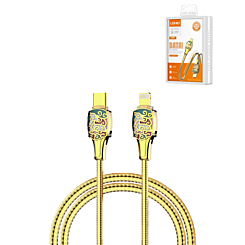 LDNIO LC882I PD-3.1 USB C-L Non-MFI Fast Charging Cable (GOLD) (30W) (6ft) (Only Ground Shipping)