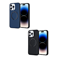 Leather Design Wireless Charging Case for iPhone 15 Pro (Only Ground Shipping)