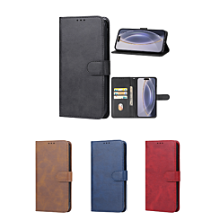 Leather Wallet Case for Galaxy A02S (Only Ground Shipping)
