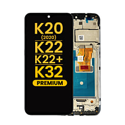 LCD Assembly with Frame for LG K20 (2020) / K22 / K22 Plus (K220) / K32 (BLACK) (Premium)
