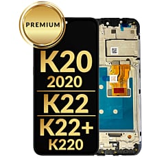LCD Assembly with Frame for LG K20 (2020) / K22 / K22 Plus (K220) (BLACK) (Premium)