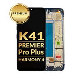 LCD Assembly with Frame for LG K41 / Premier Pro Plus / Harmony 4 (BLACK) (Premium)