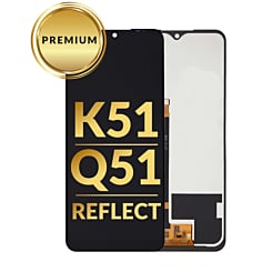 LCD Assembly without Frame for LG K51 / Q51 / Reflect (BLACK) (Premium)