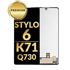 LCD Assembly without Frame for LG Stylo 6 / K71 (Q730) (BLACK) (Premium)