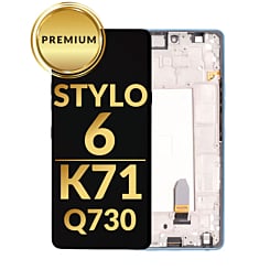 LCD Assembly with Frame for LG Stylo 6 / K71 (Q730) (BLUE) (Premium)