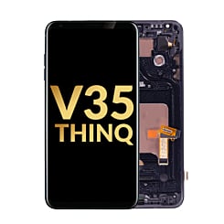 OLED Assembly with Frame for LG V35 ThinQ (BLACK) (Premium)