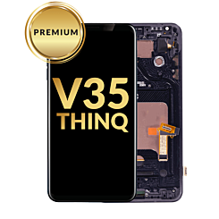 LCD Assembly with Frame for LG V35 ThinQ (BLACK) (Premium)