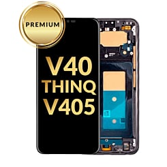 OLED Assembly with Frame for LG V40 ThinQ (V405) (BLACK) (Premium)