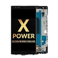 LCD Assembly with Frame for LG X Power (K210 / K450 / US610) (BLACK) (Premium)