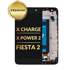 LCD Assembly with Frame for LG X Power 2 / X Charge / Fiesta 2 (BLACK) (Premium)