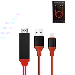 HDMI-USB A / L 2in1 HDTV Charging Data Cable (3ft) (Only Ground Shipping)