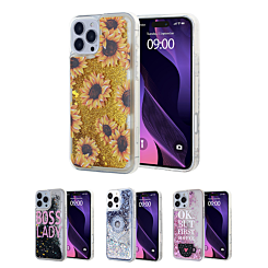 Liquid Quicksand Glitter Cover Case for iPhone 16 Pro Max (Only Ground Shipping)
