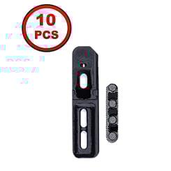 Stock up on the loudspeaker and microphone mesh for iPhone X in black, pack of 10.