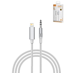 LDNIO LSY82i Lightning to AUX Audio Adapter (6ft) (WHITE) (Only Ground Shipping)