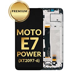 LCD Assembly with Frame for Motorola Moto E7 Power (XT2097-6) (BLACK) (Premium)