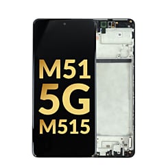 OLED Assembly with Frame for Galaxy M51 (M515 / 2020) (BLACK) (Service Pack)