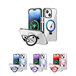 Magnetic Clear Case w/ Kickstand for iPhone 15 (Only Ground Shipping)