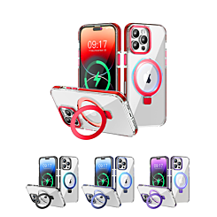 Magnetic Clear Case w/ Kickstand for iPhone 16 Pro (Only Ground Shipping)