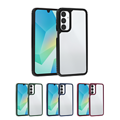 Matte Color Bumper Clear Case for Galaxy A16 (Only Ground Shipping)