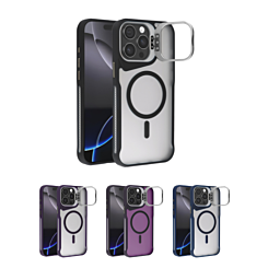 Matte Transparent Camera Stand Case with Wireless Charging for iPhone 14 Pro Max (Only Ground Shipping)