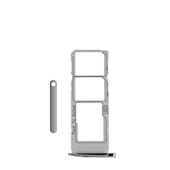 Dual Sim Card Tray for Motorola Moto G7 Plus / G7 (SILVER)