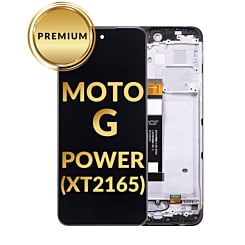 LCD Assembly with Frame for Motorola Moto G Power (XT2165 / 2022) (BLACK) (Premium)