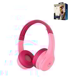 Moto JR300 Wireless Kids Over-Ear Headphones (PINK) (Only Ground Shipping)