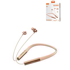 LDNIO N01 High Quality Neckband Headphones 5.3 Wireless (500mAh) (PINK / GOLD) (Only Ground Shipping)