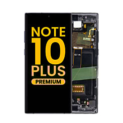 OLED Assembly with Frame for Galaxy Note 10 Plus N975 (AURA BLACK) (Premium)
