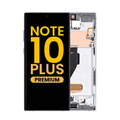 OLED Assembly with Frame for Galaxy Note 10 Plus N975 (AURA WHITE) (Premium)