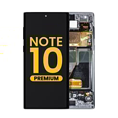 OLED Assembly with Frame for Galaxy Note 10 N970 (AURA BLACK) (Premium)