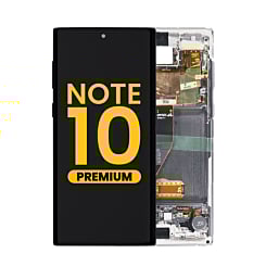 OLED Assembly with Frame for Galaxy Note 10 N970 (AURA WHITE) (Premium)
