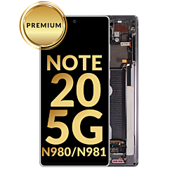 OLED Assembly with Frame for Galaxy Note 20 N980 / N981 (MYSTIC GRAY) (Premium)