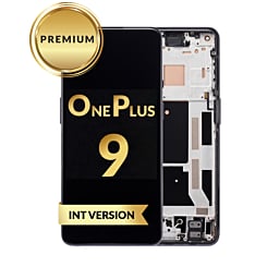 OLED Assembly with Frame for OnePlus 9 (ASTRAL BLACK) (INTERNATIONAL Version) (Premium)