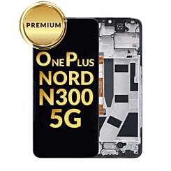 LCD Assembly with Frame for OnePlus Nord N300 5G (BLACK) (Premium)