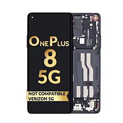 OLED Assembly with Frame for OnePlus 8 5G (ONYX BLACK) (Premium)