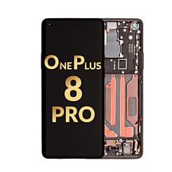 OLED Assembly with Frame for OnePlus 8 Pro (ONYX BLACK) (Premium)