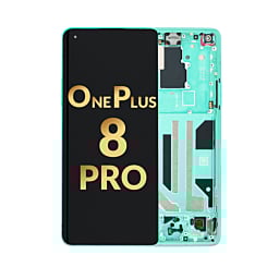 OLED Assembly with Frame for OnePlus 8 Pro (GLACIER GREEN) (Premium)
