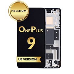 OLED Assembly with Frame for OnePlus 9 (ASTRAL BLACK) (US Version) (Premium)