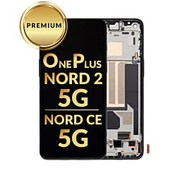 OLED Assembly with Frame for OnePlus Nord 2 5G (BLACK) (Premium)
