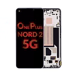 OLED Assembly with Frame for OnePlus Nord 2 5G (GRAY SIERRA) (Aftermarket OLED)