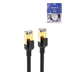 Onten CAT8 Ethernet Cable (BLACK) (1m) (Only Ground Shipping)