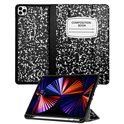 Old Style Notebook Design Case - Composition Book iPad Pro 12.9 (3rd / 4th / 5th / 6th) (Only Ground Shipping)